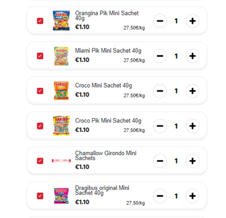 sélection produits