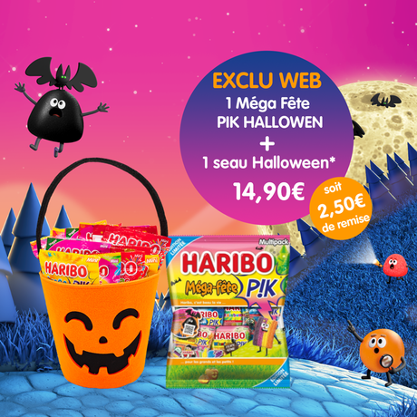 Seau feutrine citrouille + Méga fête Pik Halloween image number null